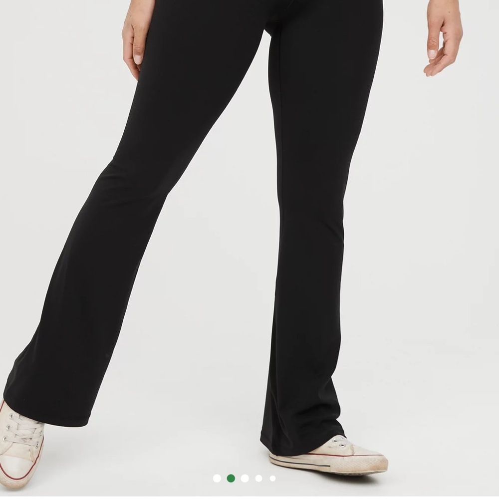 Aerie Black Flared Leggings
